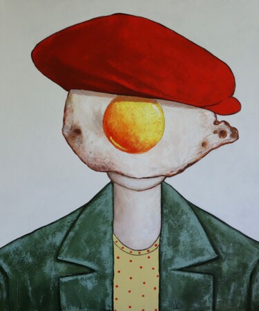 Egg boy in red hat